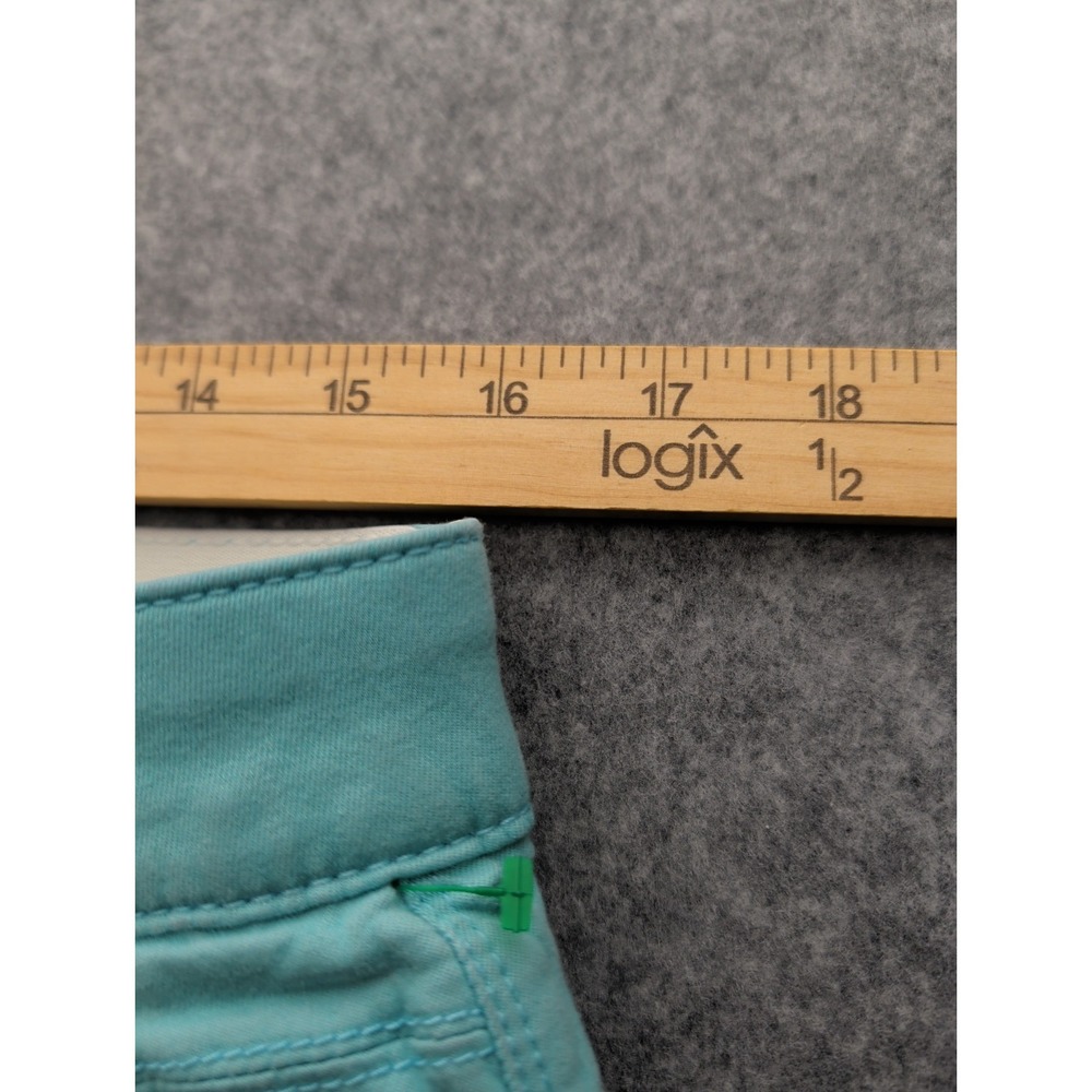 Democracy Ab Solution Capri Style Pants Women's 12 Turquoise Skinny - Picture 10 of 16